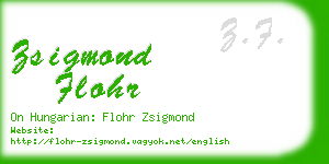 zsigmond flohr business card